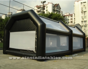 blow up enclosed inflatable football court
