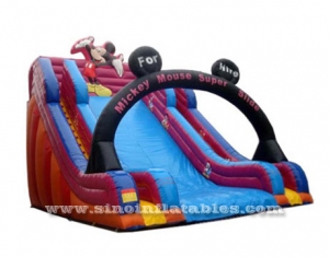 high kids Mickey mouse inflatable slide