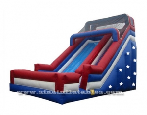giant Patriotic stars inflatable slide