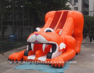 6 meters high giant sabre-tooth inflatable tiger slide