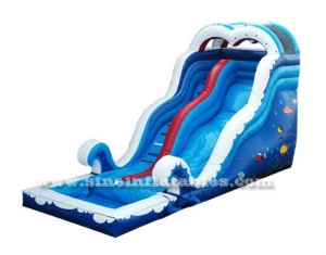 big sea world blow up inflatable water slide