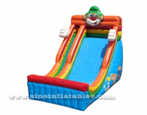 kids giant inflatable clown slide