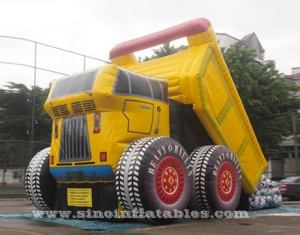 kids party giant inflatable dump truck slide