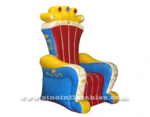 kids royal king inflatable throne chair
