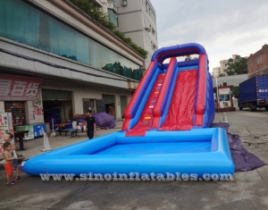 Kids Commercial Blow Up Inflatable Pool Slide