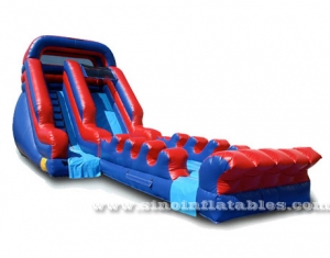 long single lane kids inflatable water slide