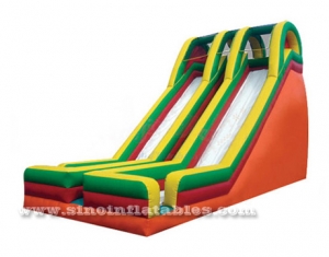 dual lane giant inflatable slide
