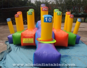 interactive inflatable ring toss game