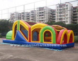 kids inflatable obstacle tunnel