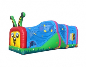 kids happy worm inflatable tunnel bounce house