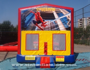 kids party spiderman module inflatable bounce house