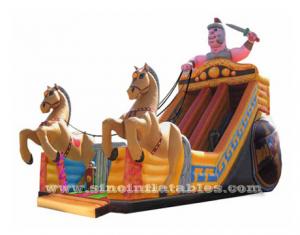 kids giant inflatable royal carriage slide