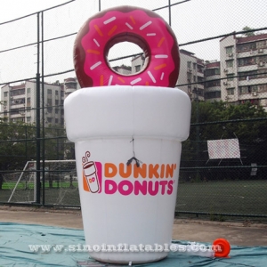 custom shape advertising inflatable coffee cup