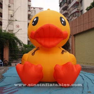 big inflatable advertising yellow duck