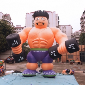 advertising inflatable fitness muscle man