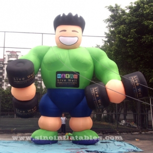 green giant inflatable fitness muscle man