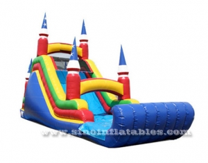tower inflatable slide with single lane