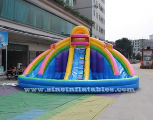 big kids banzai inflatable pool slide