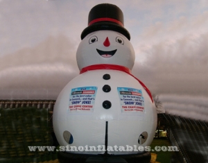 9 mts high commercial grade snowman inflatable bouncy castle