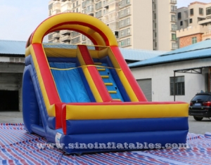 5 meters high front load kids inflatable slide with stoper