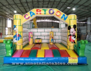 indoor theme cartoon kids inflatable bouncy castle