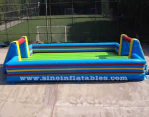 big kids inflatable soap soccer field