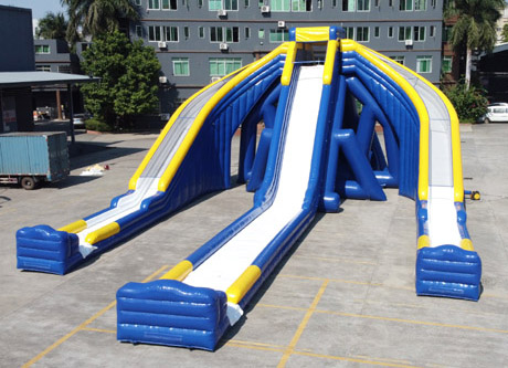 3 new giant inflatable triple water slides for adults had perfectly passed the customer's inspection and shipped away in the end of Nov. 2020