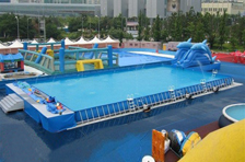 Movable steel frame swimming pools are pop and hot in China