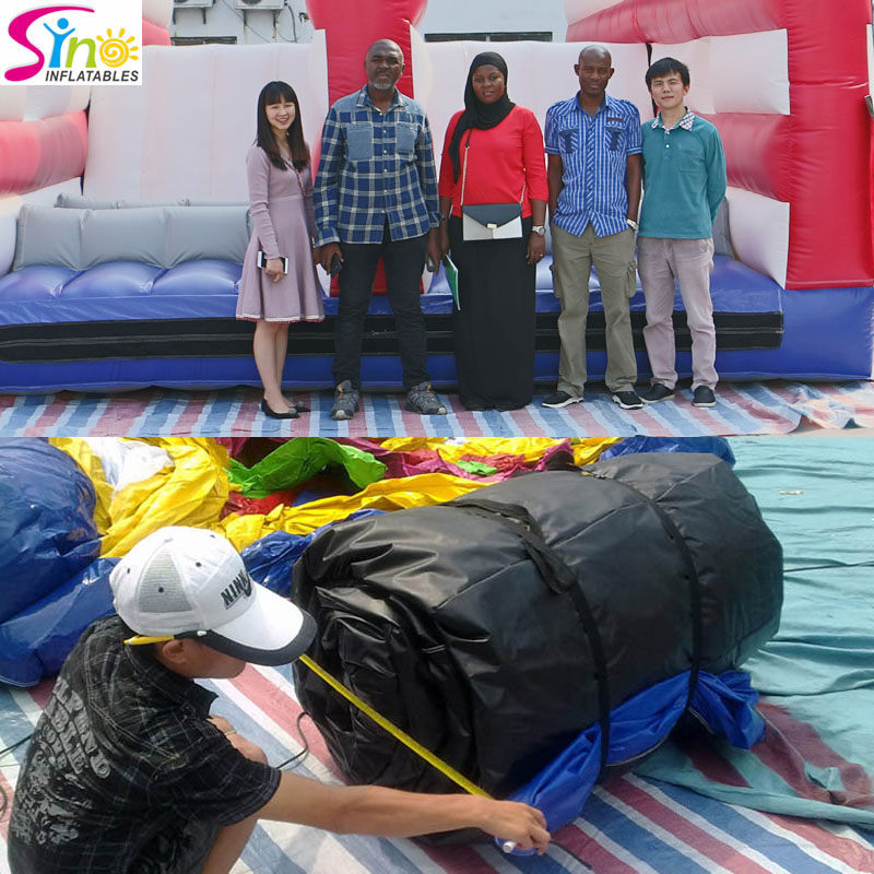 Sino Inflatables customers' QC on site