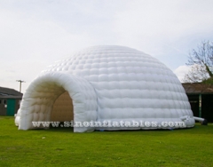 white giant inflatable igloo dome tent