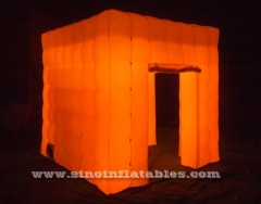 portable cube tube Led inflatable photo booth