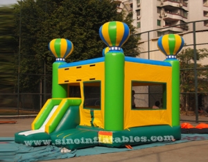 kids inflatable combo bouncy castle with slide