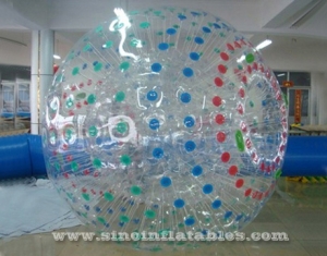 Indoor person roll inside inflatable zorb ball