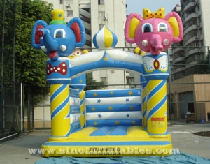 elephant N monkey toddler kids inflatable bouncer