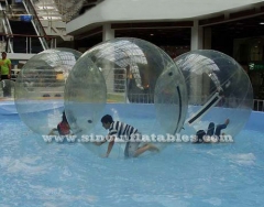 Clear PVC and TPU inflatable water ball walking on water