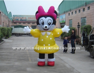 minnie mouse advertising inflatable moving carton