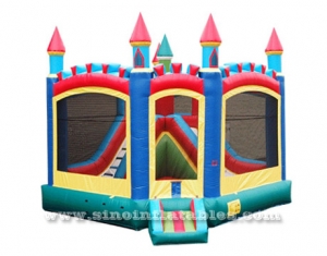 rainbow kids inflatable bounce house