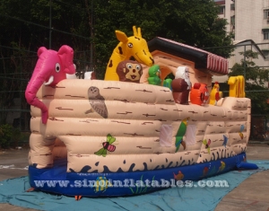 Noah's Ark inflatable bounce house