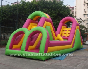 Giant commercial inflatable obstacle course