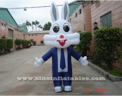 rabbit advertising inflatable moving carton