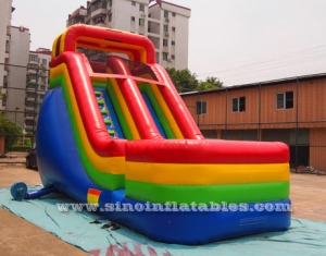 18ft rainbow inflatable slide