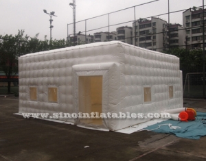 small white pvc inflatable cube tent