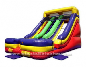  double lanes inflatable slides