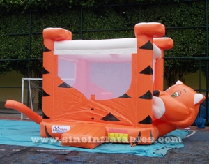 big headstand tiger inflatable bounce house