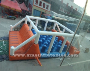 hit and run adult inflatable balance obstacle course