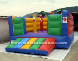 indoor kids clown inflatable bouncy castle