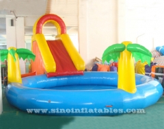 Commercial grade indoor kids jungle inflatable pool slide
