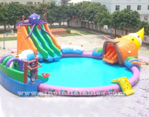 giant octopus kids N adults inflatable water park