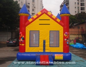 rainbow kids party Mickey mouse inflatable bouncer