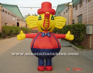 outdoor giant elephant inflatable moving carton